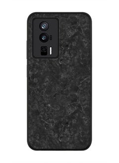 Stylizedd Rugged Black edge case for Xiaomi Poco F5 Pro 5G / Xiaomi Redmi K60 / Xiaomi Redmi K60 Pro Slim fit Soft Case Flexible Rubber Edges Anti Drop TPU Gel Thin Cover - Marble Texture Black  - Image 1