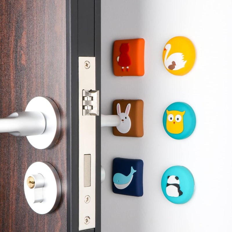 KESESU KESESU Wall Protector Door Stoppers SelfAdhesive Mute Pad Crash Shock Absorbent Shield Sticker Doorknobs AntiCollision Buffer Handle Bumper Soft Silica Gel Cushion Sliding Door Pack 4  - Image 5