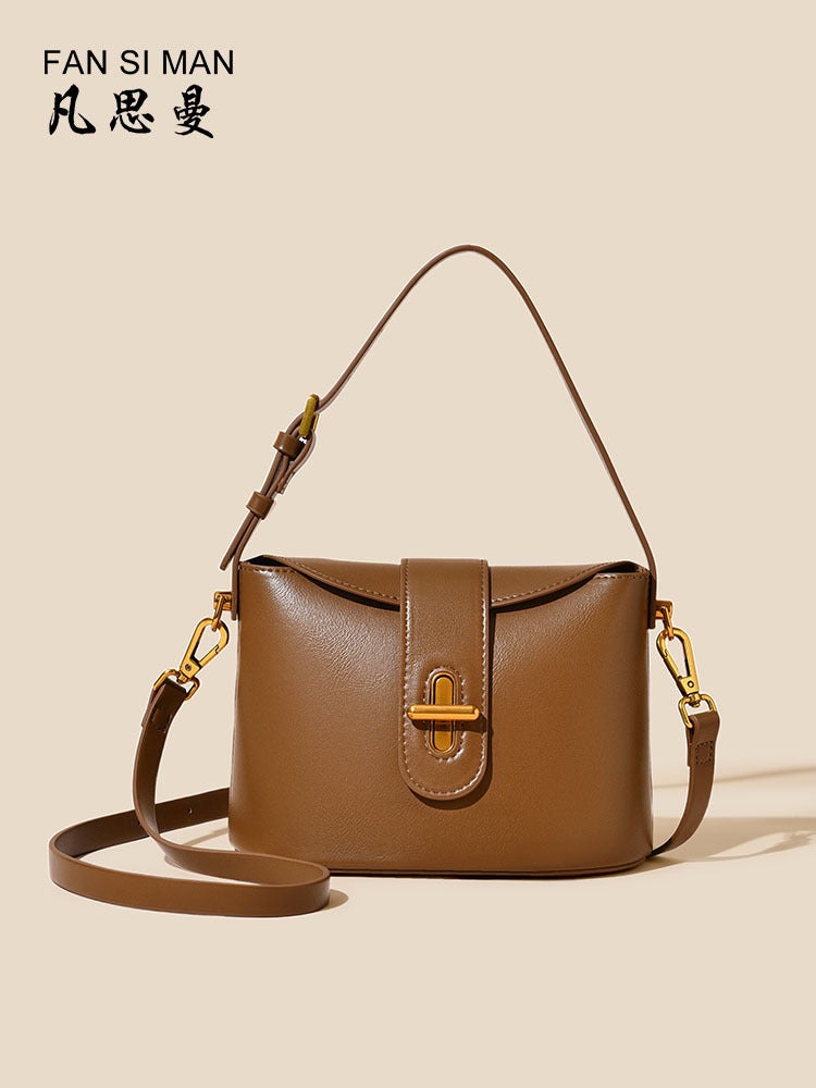 Vansman Bag Women'S High-End Messenger Bag Vegetable Basket Bucket Bag Bags Shiling Bag Women'S Handbag Small - Image 3