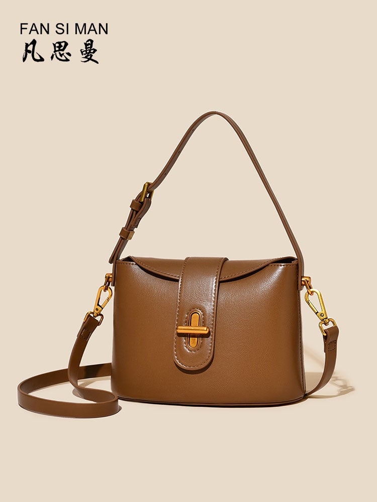 Vansman Bag Women'S High-End Messenger Bag Vegetable Basket Bucket Bag Bags Shiling Bag Women'S Handbag Small - Image 4