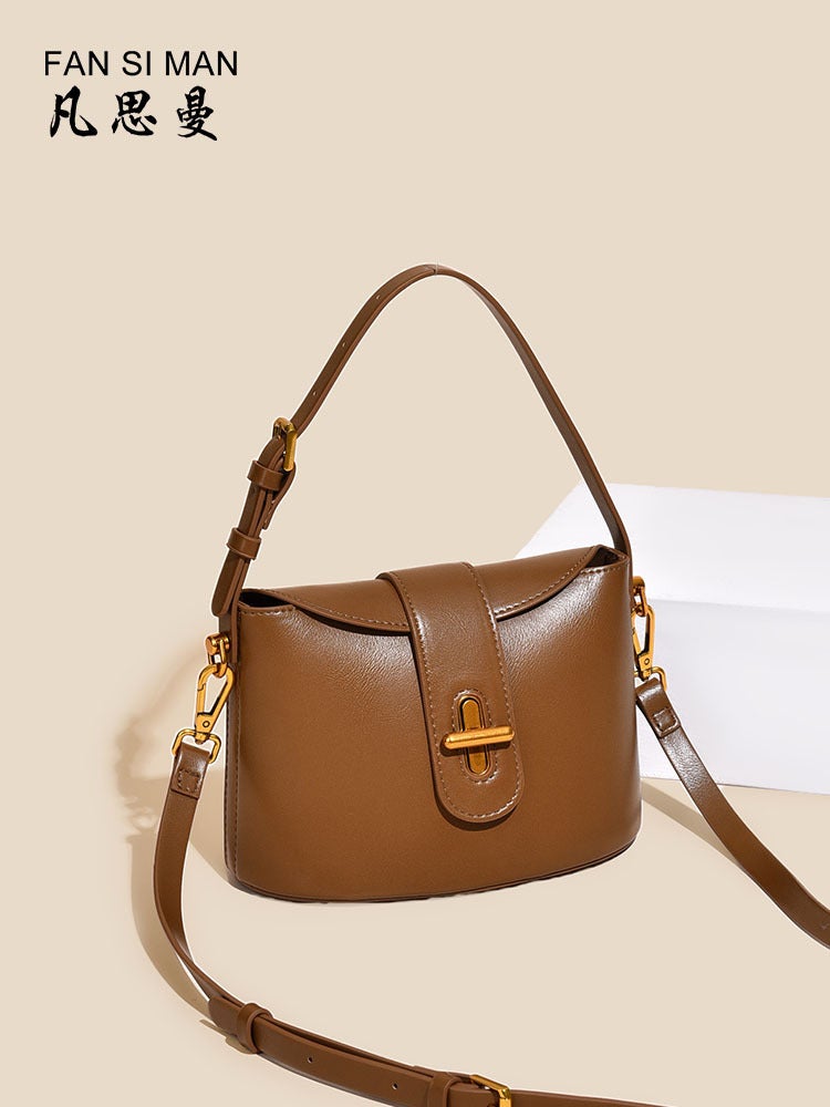 Vansman Bag Women'S High-End Messenger Bag Vegetable Basket Bucket Bag Bags Shiling Bag Women'S Handbag Small - Image 2