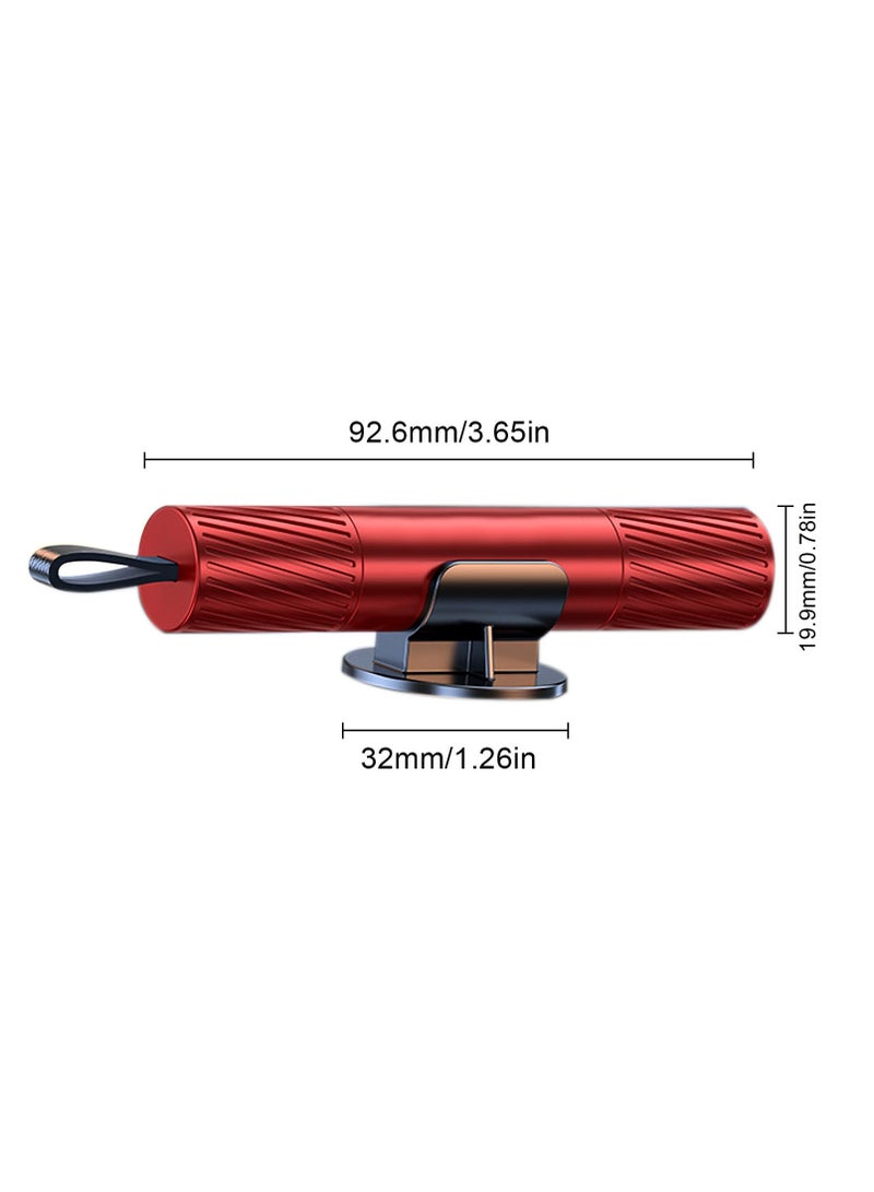 SYOSI 2 Pcs Portable Car Window Breaker, Upgrade Car Safety Hammer with Seat Belt Cutter - Essential Car Escape Tools for Land and Underwater Emergencies (Red and Silver)  - Image 3
