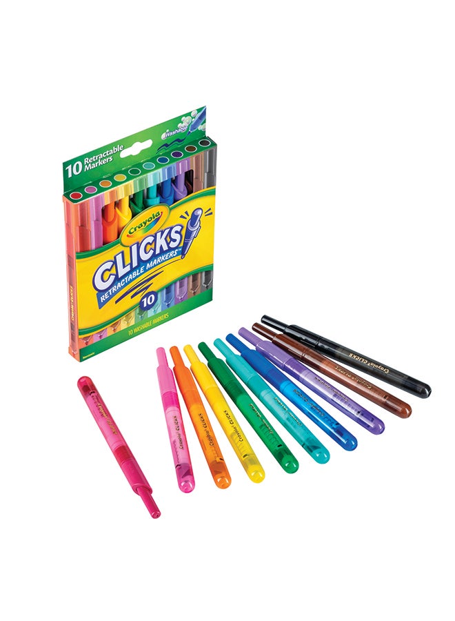 Crayola علامات قابلة للعد من كليكس، 10 قطع - Image 1