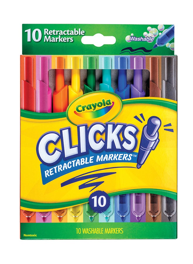 Crayola علامات قابلة للعد من كليكس، 10 قطع - Image 3