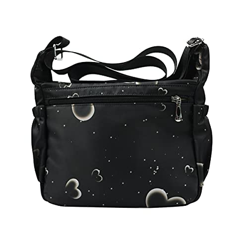 Fabuxry Purses and Shoulder Handbags for Women Crossbody Bag Messenger Bags (Floral-Heart) - Image 2