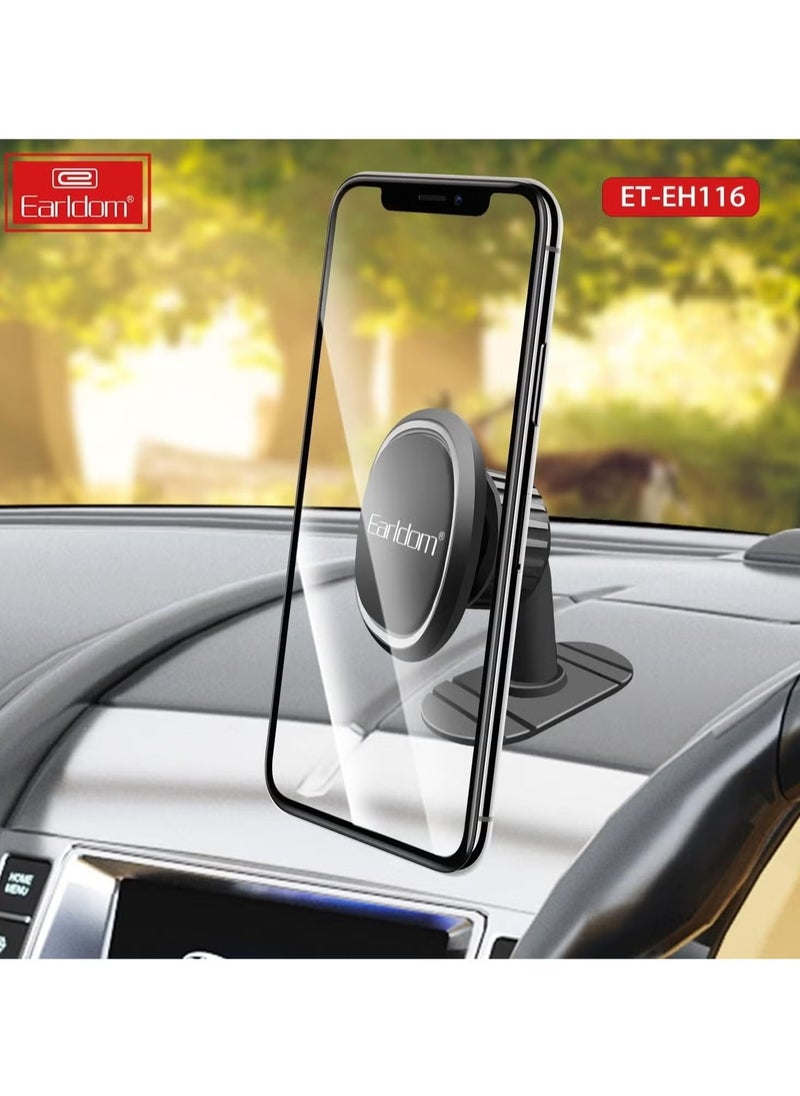 ET-EH116 Mobile Car Holder – Universal Adjustable Car Mount for Phones, Black, Dashboard & Windshield Mount with Secure Grip, 360° Rotation, Easy Installation – Compatible with iPhone, Samsung & All Smartphones - pzsku/Z8136CF83F1540B739E69Z/45/1741072696/b518a426-71ac-4b71-a8ed-c544e1ff35ea