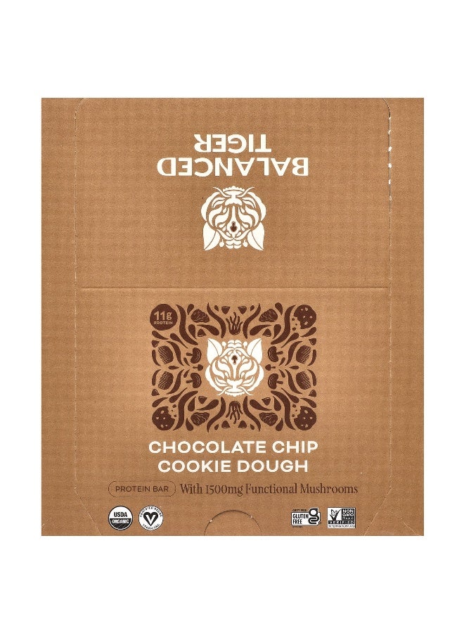 Balanced Tiger Balanced Tiger, Protein Bar, Chocolate Chip Cookie Dough, 12 Bars, 1.55 oz (44 g) Each - Image 1