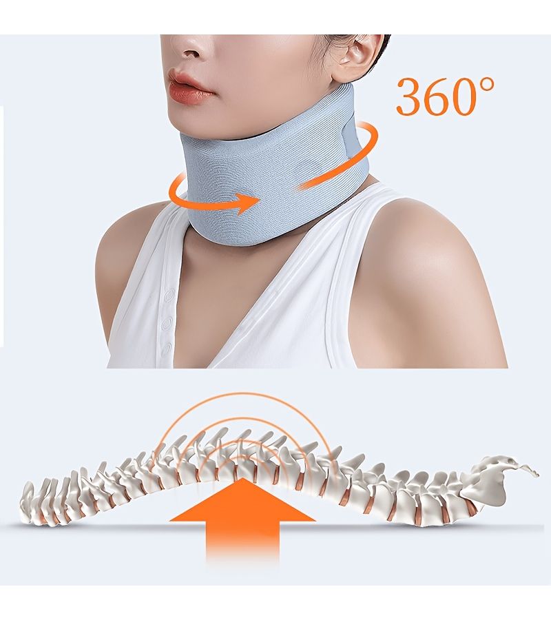 Neck Protection Pressure Relief Pillow 1pc for Home Office Travel Car Airplane - Image 2
