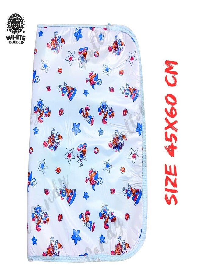 White Bubble Reusable Waterproof Baby Sheet - Anti-Piling, Cotton Bed Protector - Image 5