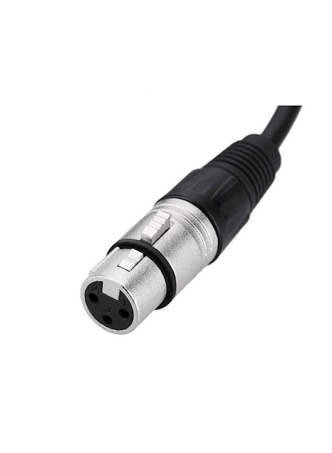 NIBEMINENT Female To Male Cable Wire For Microphone Mixer Black  - Image 4
