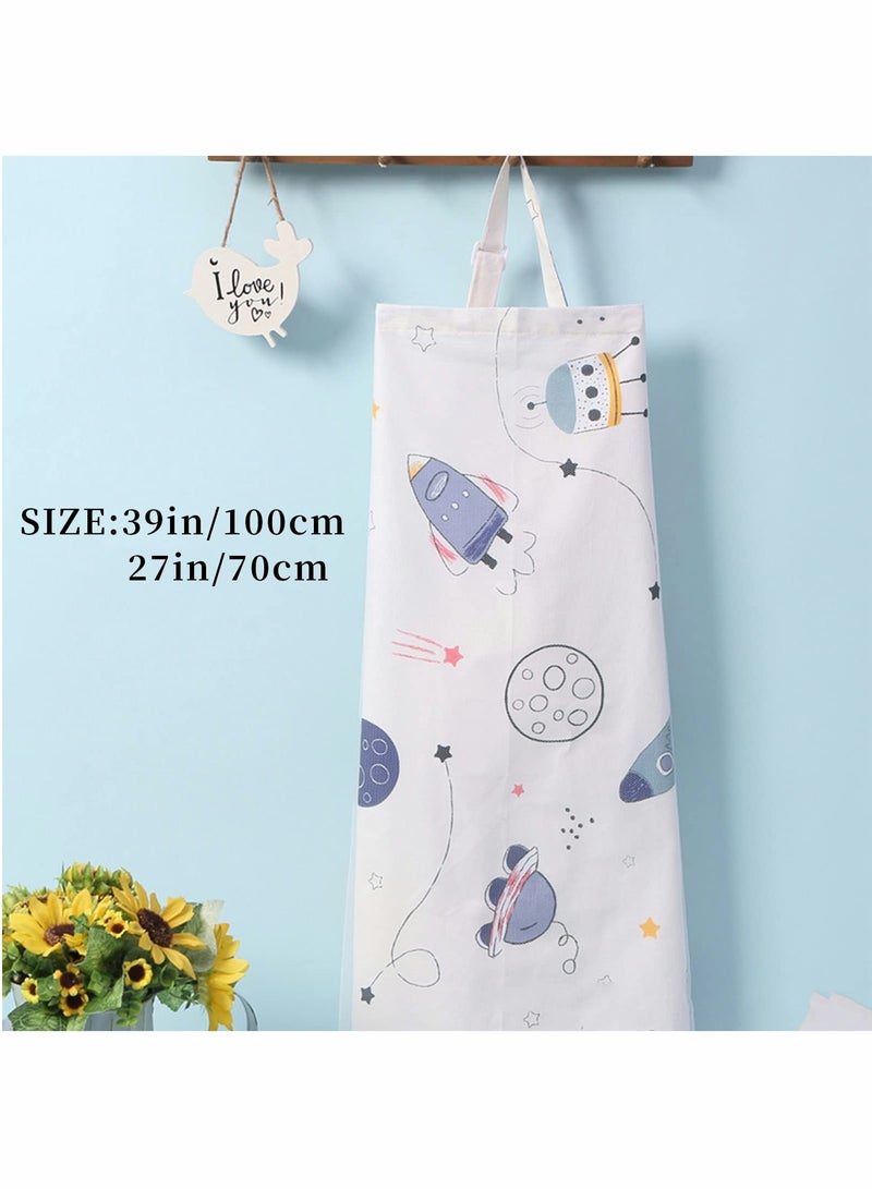 Excefore غطاء الرضاعة الطبيعية المصنوع من القطن مع حزام قابل للتعديل، غطاء مئزر الرضاعة الطبيعية الناعم ذو العظام، قماش التجشؤ، خفيف الوزن، أنيق، سري، وشاح الرضاعة الطبيعية الكامل الخصوصية - Image 5