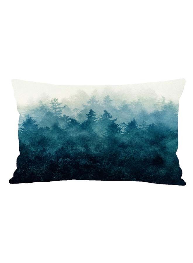NIBEMINENT Frost Plant Pattern Rectangle Cushion Cover Multicolour 30x50centimeter