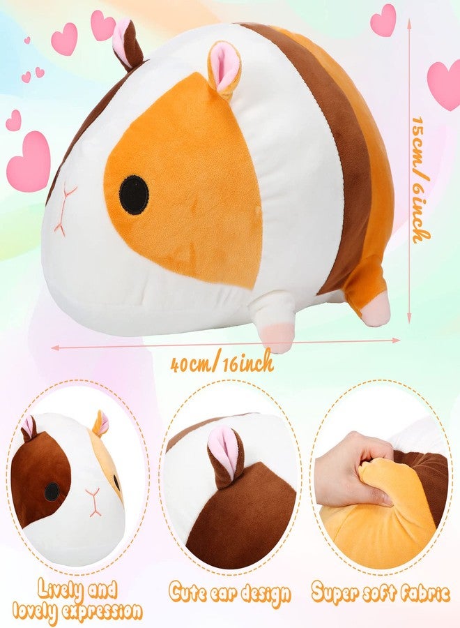 Sosation Guinea Pig Stuffed Animal, 16 Inch Plush Doll, Toy Figure, Soft Throw Pillow, Birthday Gift for Relatives Friend Boys Girls - Image 2
