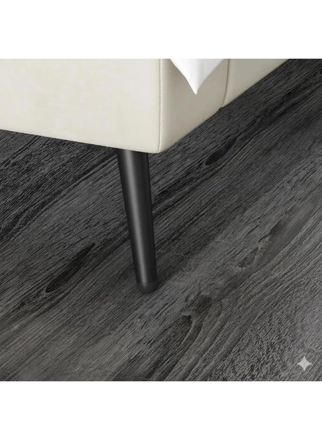 4 Sofa, Wardrobe, Cabinet, Nightstand, and Vanity Furniture Legs, 15 cm Height, Matte Black, with Mounting Screws. - Image 4