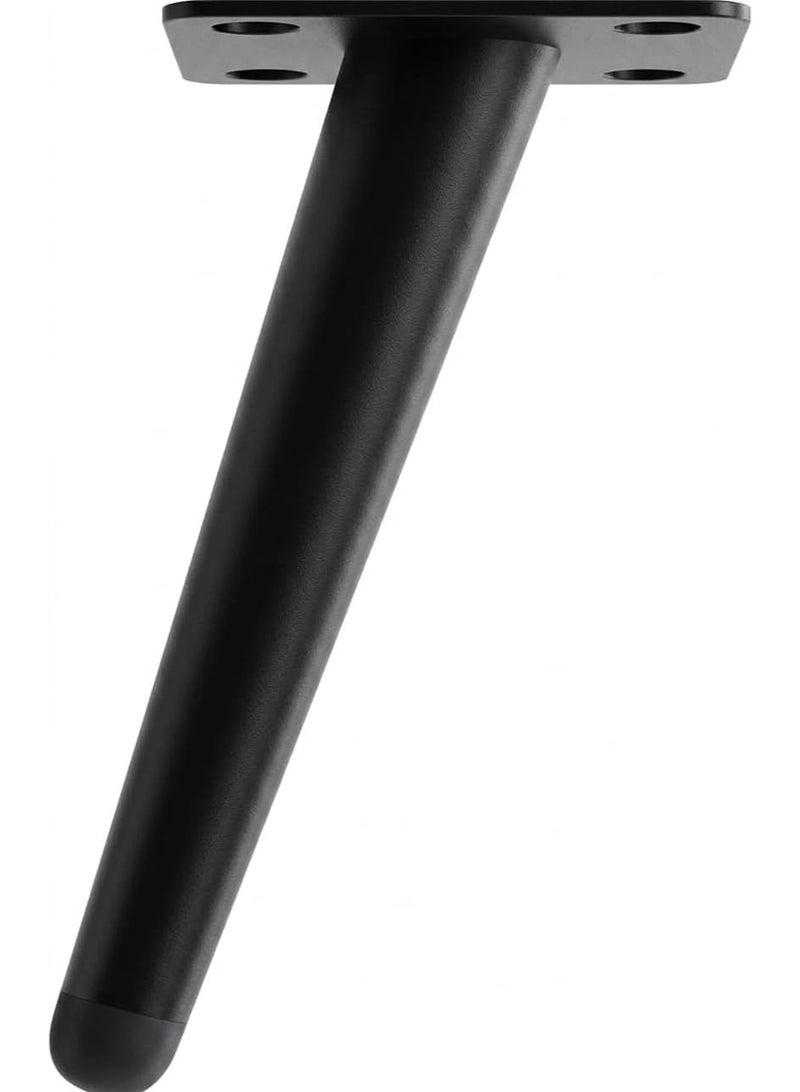 4 Sofa, Wardrobe, Cabinet, Nightstand, and Vanity Furniture Legs, 15 cm Height, Matte Black, with Mounting Screws. - Image 2