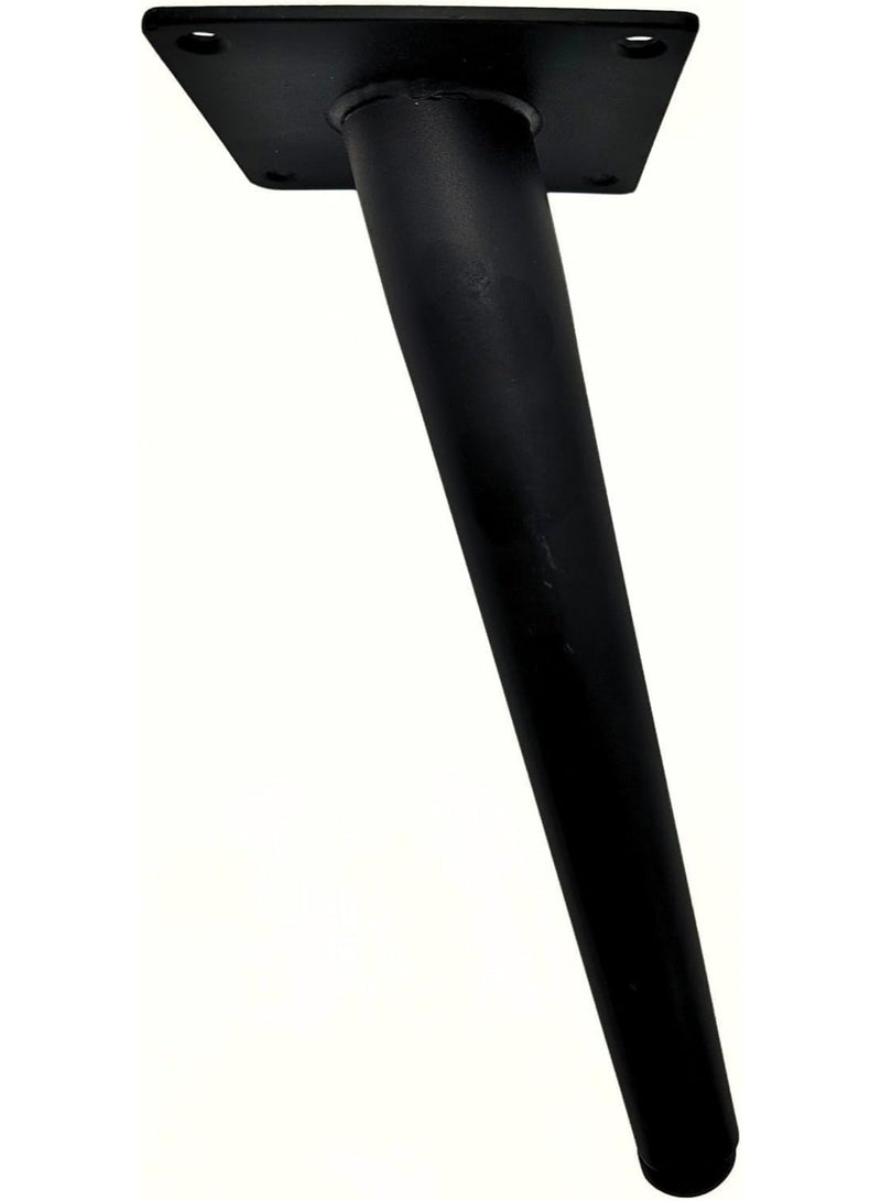 4 Sofa, Wardrobe, Cabinet, Nightstand, and Vanity Furniture Legs, 15 cm Height, Matte Black, with Mounting Screws. - Image 5