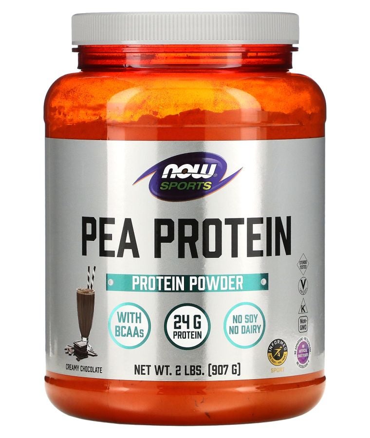 now Sports Pea Protein Powder Creamy Chocolate 2 lbs (907 g)
