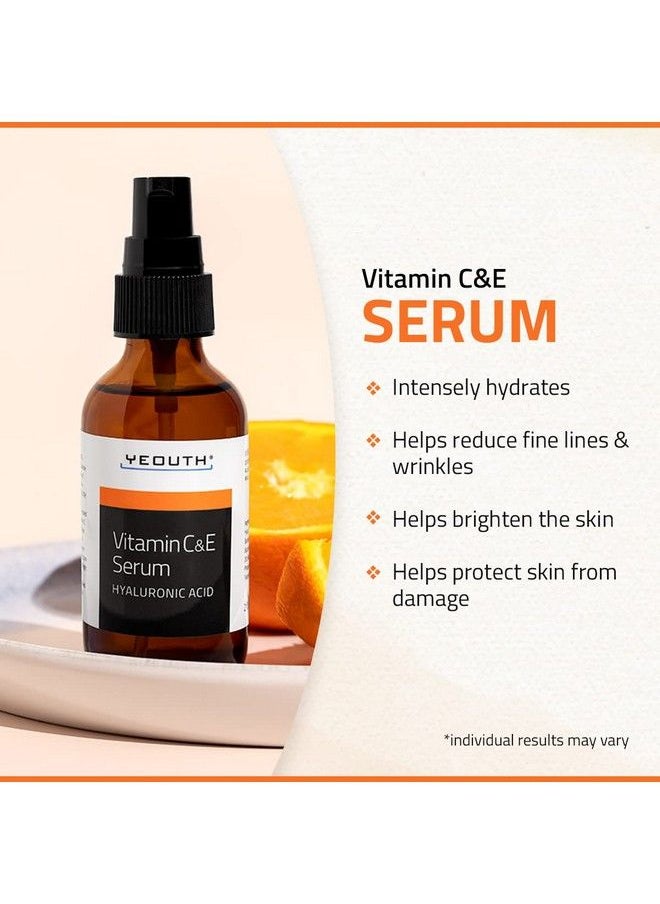 Yeouth - Vitamin C Face Serum Anti Aging Serum Vitamin C Serum For Face With Hyaluronic Acid Vitamin C Serum For Face Dark Spots & Wrinkles Face Serum For Women & Men Vitamin C For Face By Yeouth - Image 1