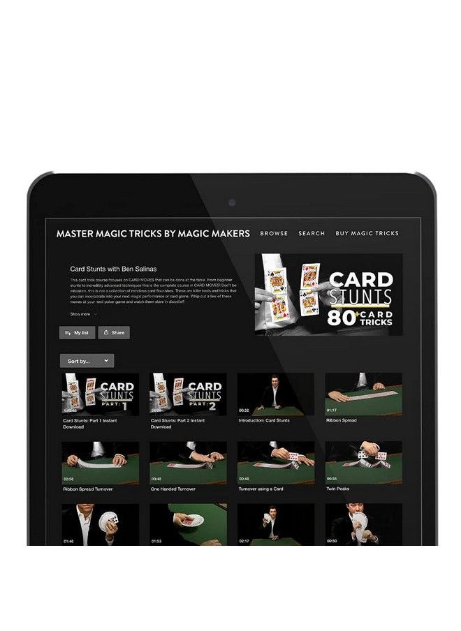 MAGIC MAKERS Card Trick Stunts Learn 80 Card Tricks And Moves Dvd + Digital Access For Download  - Image 3