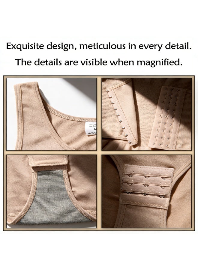 Magic Park Womens Shapewear, Waist Trainer Bodysuit For Women,Full Body Shaper,Tummy Control Shapewear,Ladies Round Neck Bodysuit,Sculpting Shaper Tank Top Bodysuits,Snatched Waist Body Suit - Image 5