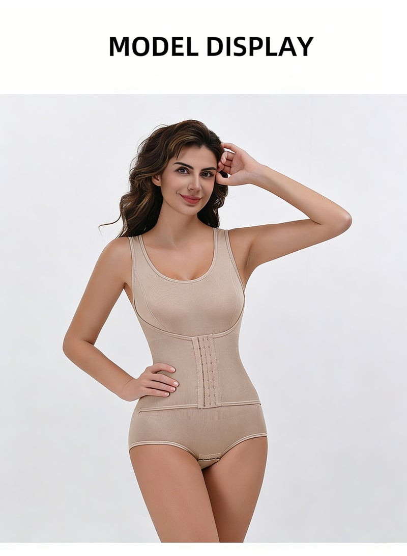 Magic Park Womens Shapewear, Waist Trainer Bodysuit For Women,Full Body Shaper,Tummy Control Shapewear,Ladies Round Neck Bodysuit,Sculpting Shaper Tank Top Bodysuits,Snatched Waist Body Suit - Image 4