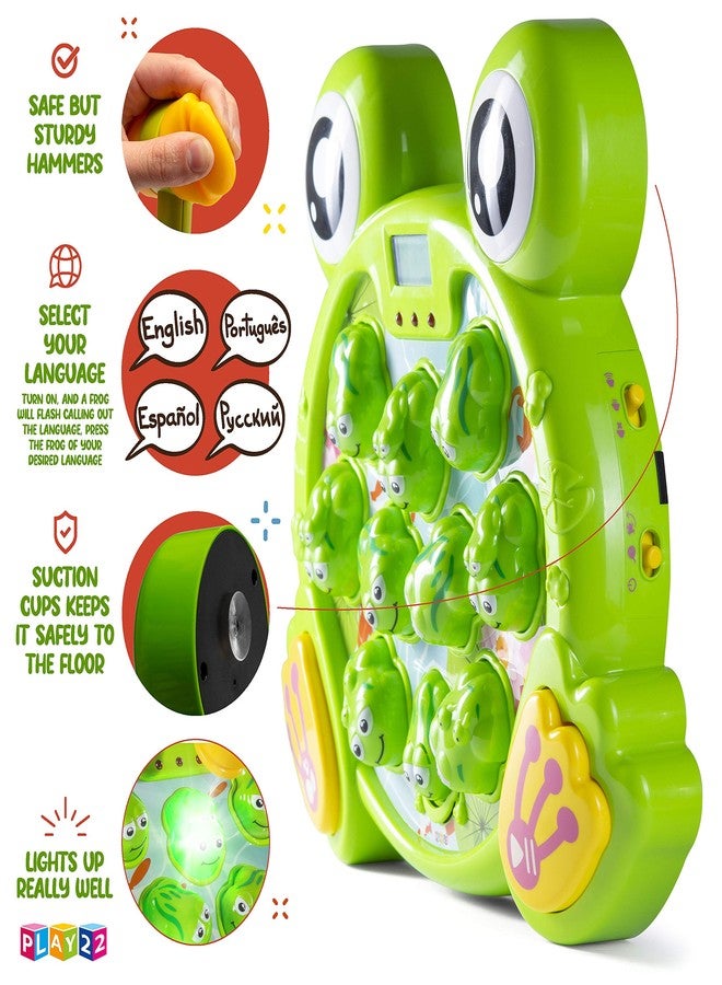 Play22 Toys for 2 3 4 5 Year Old - Toddler Toys Age 2-4, Whack A Frog Game, Baby Toy Gifts for Early Developmental Learning, Birthday Gift for Toddler Boy Toys - Image 5