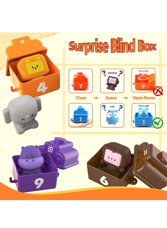 هالامودو مونتيسوري التعلم مزرعة القطار لعبة تعليمية للأطفال الصغار عمرهم 1-3 سنوات - يتضمن 9 حيوانات مزرعة و 1 مزارع للمتعة المطابقة ، هدايا عيد ميلاد للأولاد والبنات - Image 5