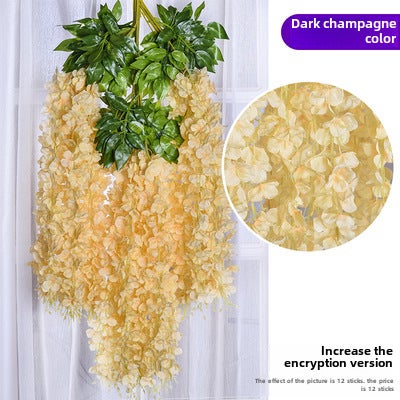 Generic Artificial Wisteria Vine Wedding Arch DecorIncreased encryption-dark champagne Increased encryption-dark champagne 