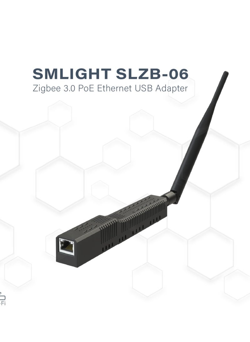 Smlight - Zigbee 3.0 to Ethernet,USB,and WiFi Gateway Coordinator with PoE,Universal Zigbee USB Gateway for Home Assistant - Image 1