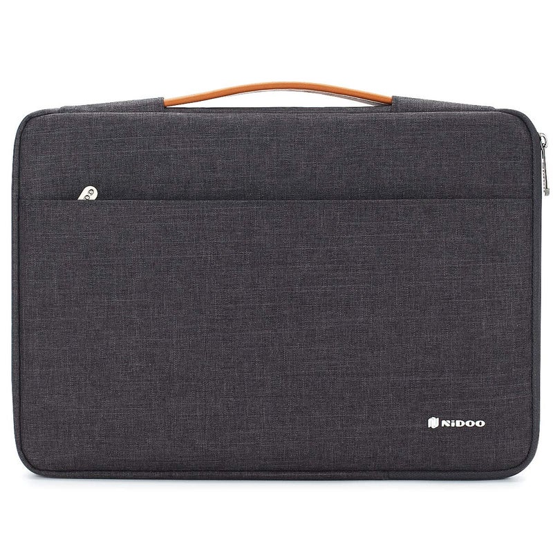 NIDOO 13 inch Laptop Sleeve case Notebook Bag Protective Handbag for 13" MacBook Air / 13.5" Surface Book / 13.3" ThinkPad L380 L390 Yoga / 13.9" Lenovo Yoga C930 / 14" HP EliteBook 1040 Dark Gray - Image 1