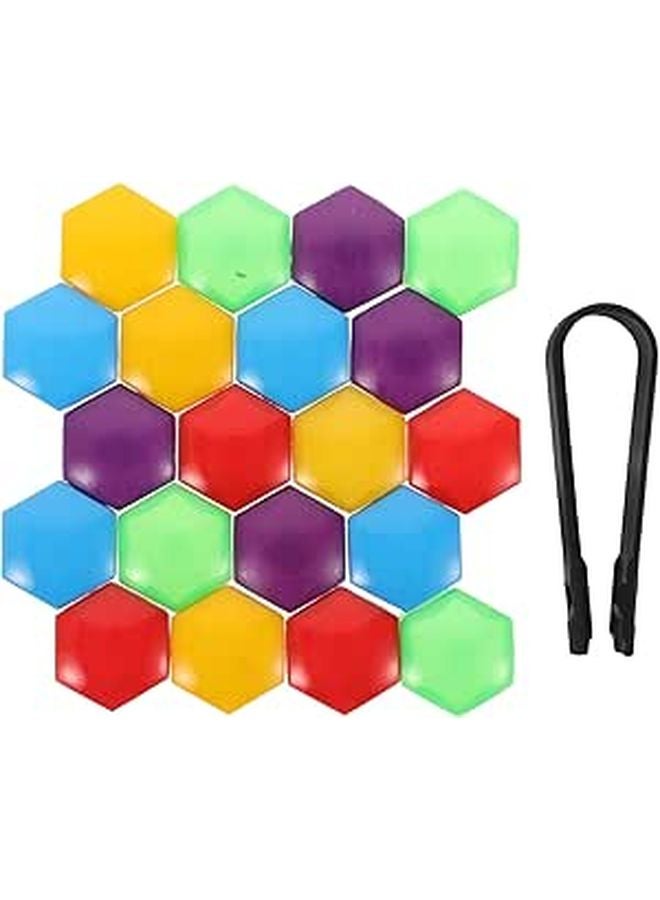 Universal Car Wheel Lug Nut Covers 19mm 20pcs Plastic Dustproof Caps Hub Protection - Image 1
