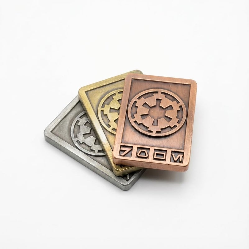 J46 Solid Metal Credits - 3 Piece - Gold, Silver, and Bronze Sabacc Credits - Image 5