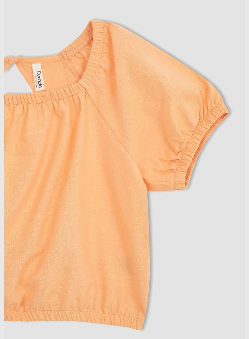 DeFacto 2 Pieces Girl Relax Fit Short Sleeve Woven set