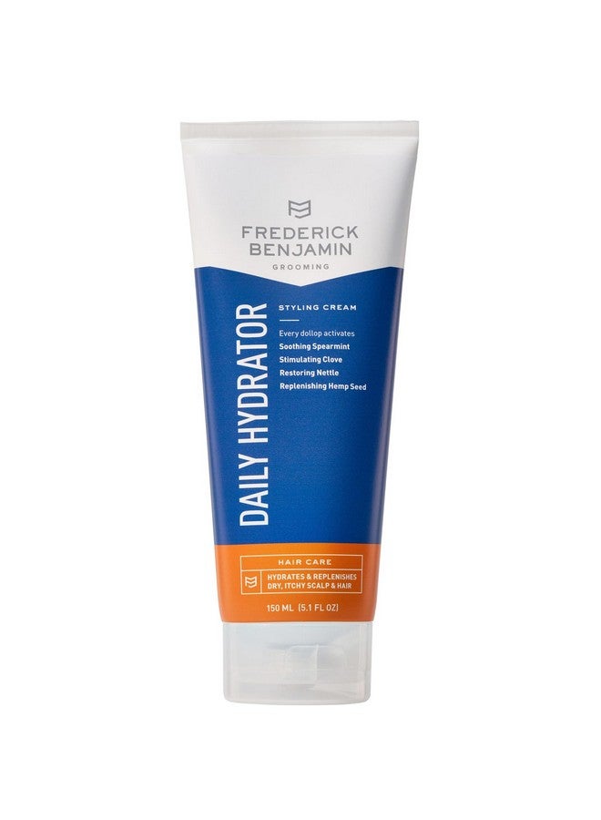 Frederick Benjamin Daily Hydrator Hydrating Hair Cream With Light Hold Natural Hair Moisturizer For Men Hydrates & Replenishes Dry Itchy Scalp & Hair 5.1Oz - Image 1