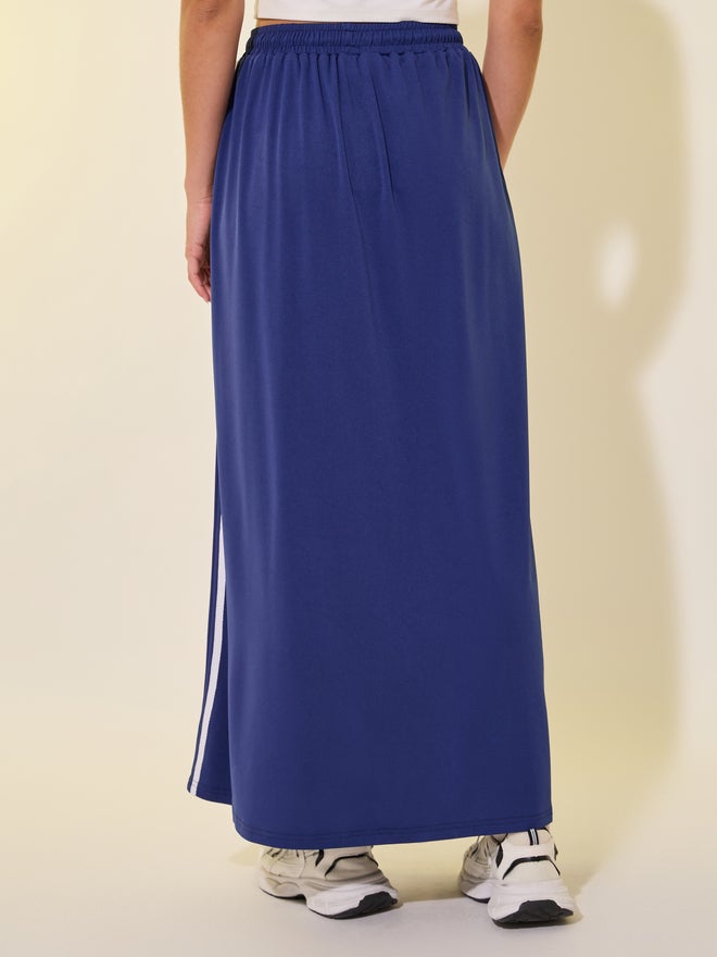 Take Two Take Two Side Stripe Drawstring Waist A-Line Maxi Skirt  - Image 4