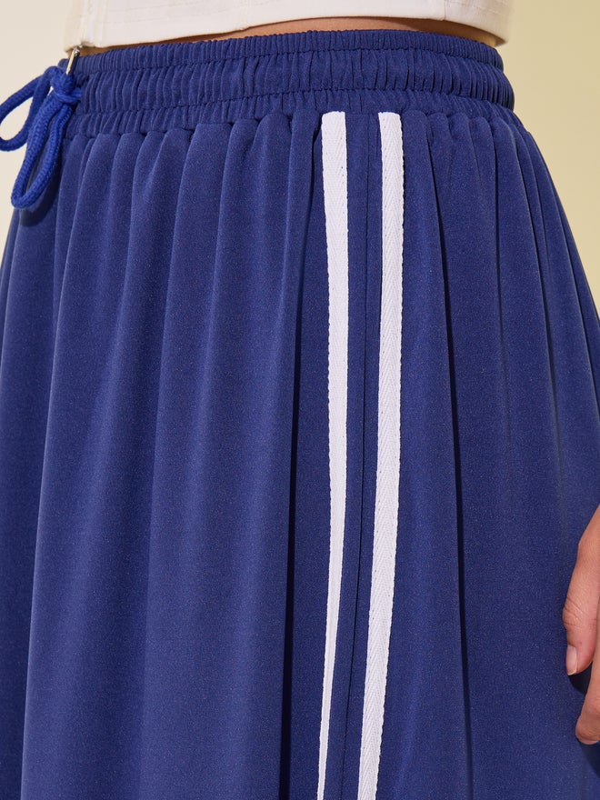 Take Two Take Two Side Stripe Drawstring Waist A-Line Maxi Skirt  - Image 3