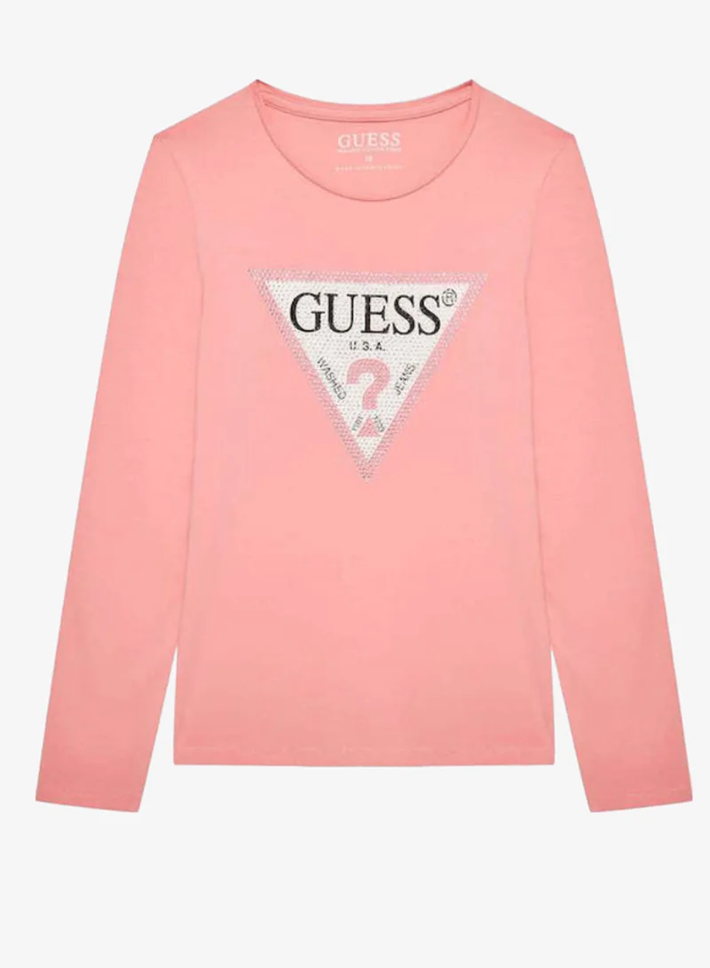 GUESS Youth Graphic Crew Neck T-Shirt