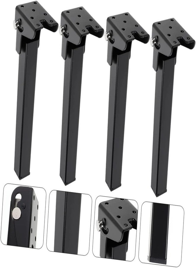 RHBLME 4 Pack Folding Table Legs, 15.75 Inches Folding Legs Heavy Duty Metal Furniture Legs, Sofa Cabinet Dresser Legs for Home Decor Replacement Legs for Bed Table, with Mounting Screws - Image 3