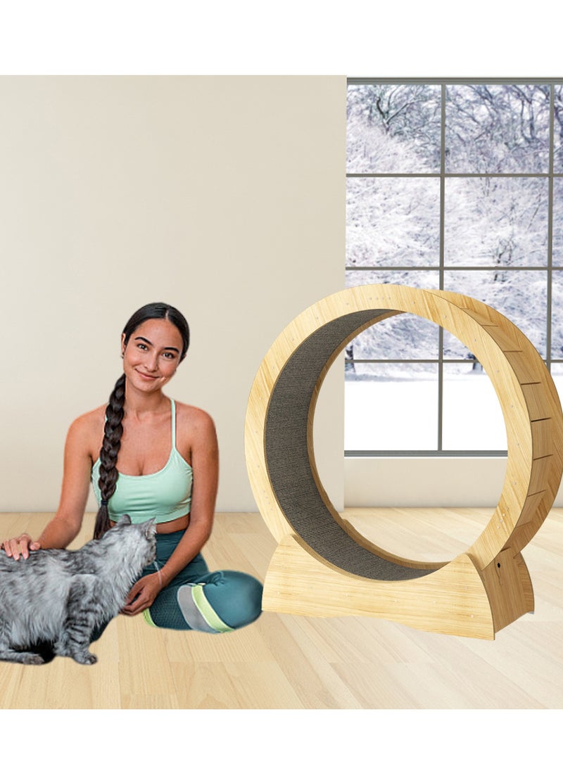 كيدل قطط رياضة عجلة المطحنة 75kg الوزن الأقصى جولة حافة قابل للتعديل سرعة قابل للفصل تصميم مثاليّ لأنّ داخليّ قطط داخليّ قطط يركض عجلة  - Image 5