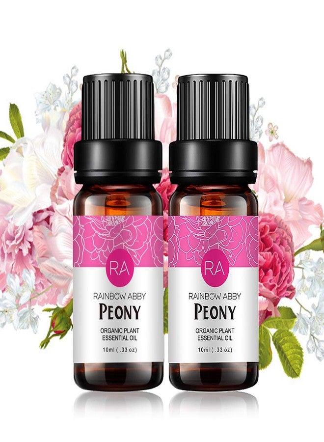 Rainbow Abby 2-Pack Peony Essential Oil 100% Pure Oganic Plant Natrual Flower Essential Oil for Diffuser Message Skin Care - 10ML - Image 1