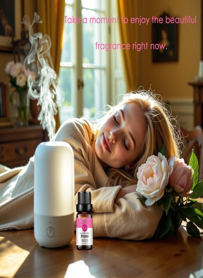 Rainbow Abby 2-Pack Peony Essential Oil 100% Pure Oganic Plant Natrual Flower Essential Oil for Diffuser Message Skin Care - 10ML - Image 3