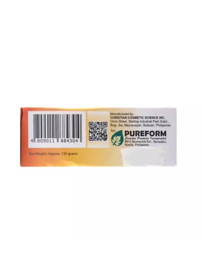 PUREFORM Renew Carrot Extract Whitening Soap for Face and Body- 135 gm - Image 2
