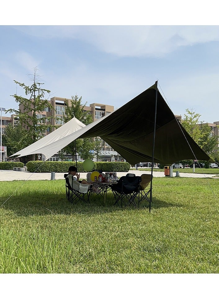 Generic Portable Multi-functional Camping Tarp - Outdoor Sun Rain Shelter with UV Protection for Picnics, Hiking & Backpacking  - Image 3
