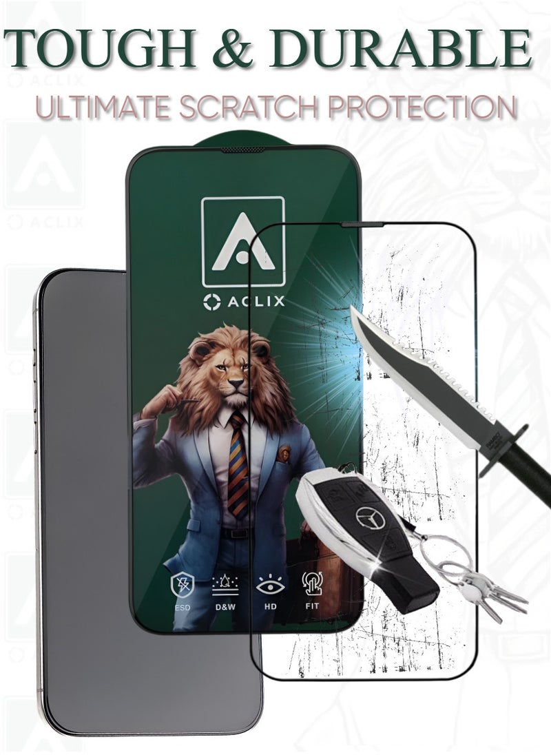 ACLIX Antistatic ESD Dustproof Premium Quality High Definition Tempered Glass Screen Protector Designed For  iPhone 11 Pro - Image 3