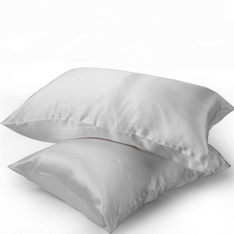 ROSEWARD Grey Silk Pillowcase for Acne Prone Skin Sleeping Women, Pure 22 Momme Hypoallergenic Silk Pillow Cases with Zipper, Natural Mulberry Silk Cooling Pillow Case from USA, 1 Pc 20"x26" (Standard, Grey) - Image 5