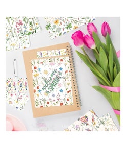 ماركة غير محددة Wildflower Pattern Paper, 24 Sheets 11.8X11.8 Inch Spring Scrapbook, Specialty Paper Watercolor Colorful Flowers, Double-sided Craft Paper for DIY Card, Making Photo, Album Decor  - Image 5