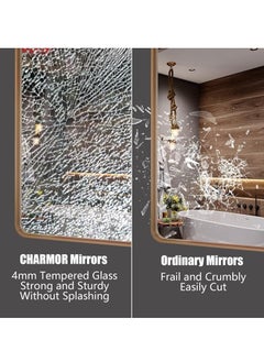 Generic Bathroom Mirror,Full Length Mirror,Wall Mounted Mirror,Makeup Mirror,Dressing Mirror,Frame Mirror for Bathroom Living Room Bedroom (50*50cm)  - Image 5