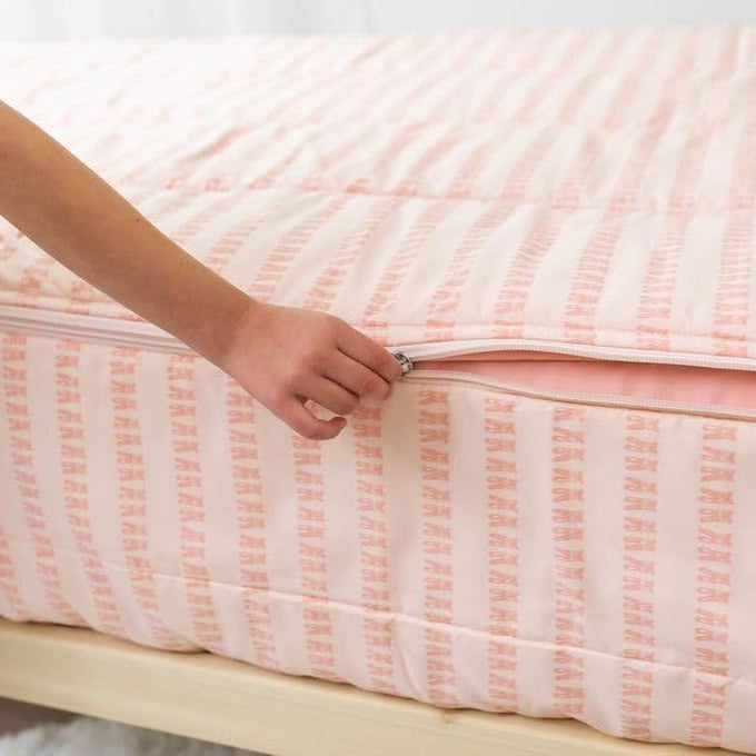 BEDDYS PINK BALLERINA GIRLS DURABLE ZIPPER BEDDING FOR KIDS BED IN A BAG PINK BALLET SHEETS AND COMFORTER EASY TO MAKE AND WASH INCLUDES PILLOWCASE PILLOW SHAM SUPER SOFT ALL SEASON
