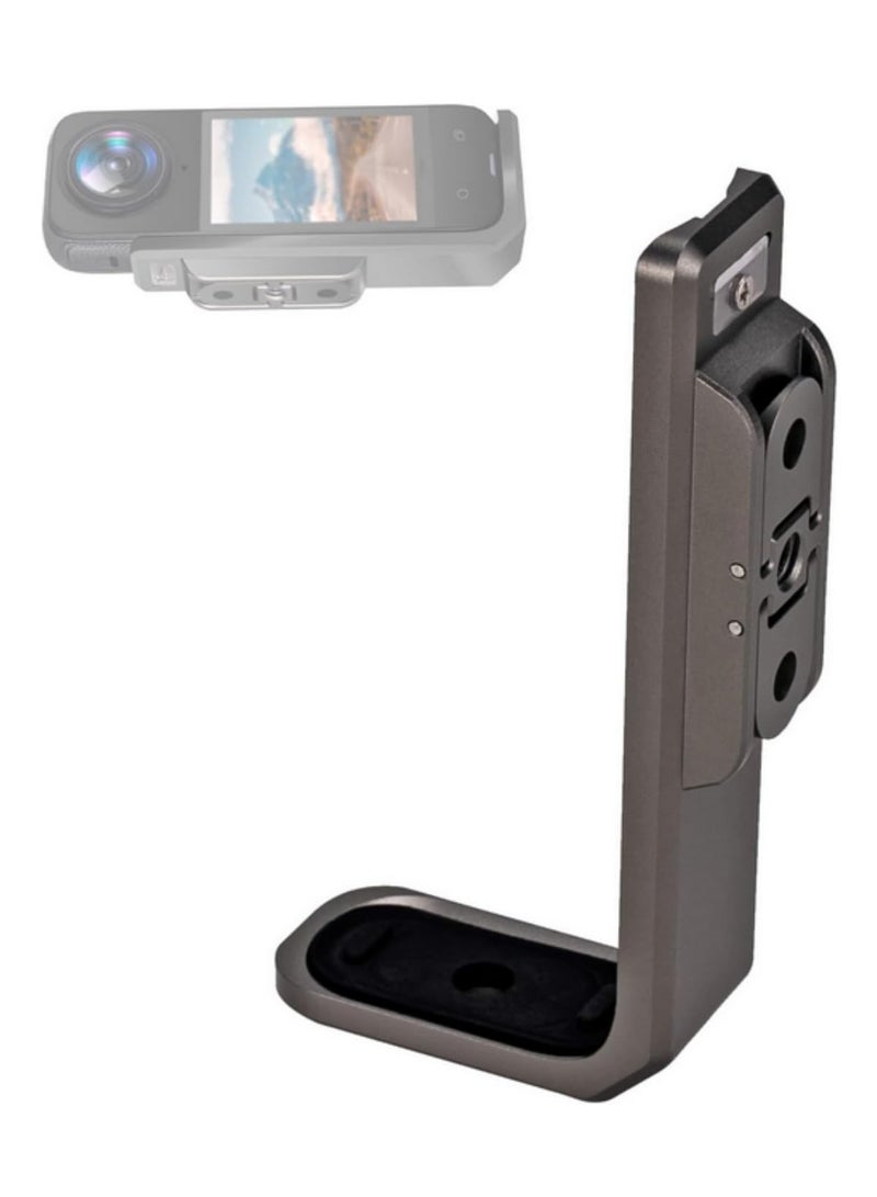 Horizontal Bracket Shooting Adapter For Insta360 X4 1/4 Interface Metal Protection Mount For Insta 360 X4 Camera Accessories Stabilizer Grip Support  - Image 1