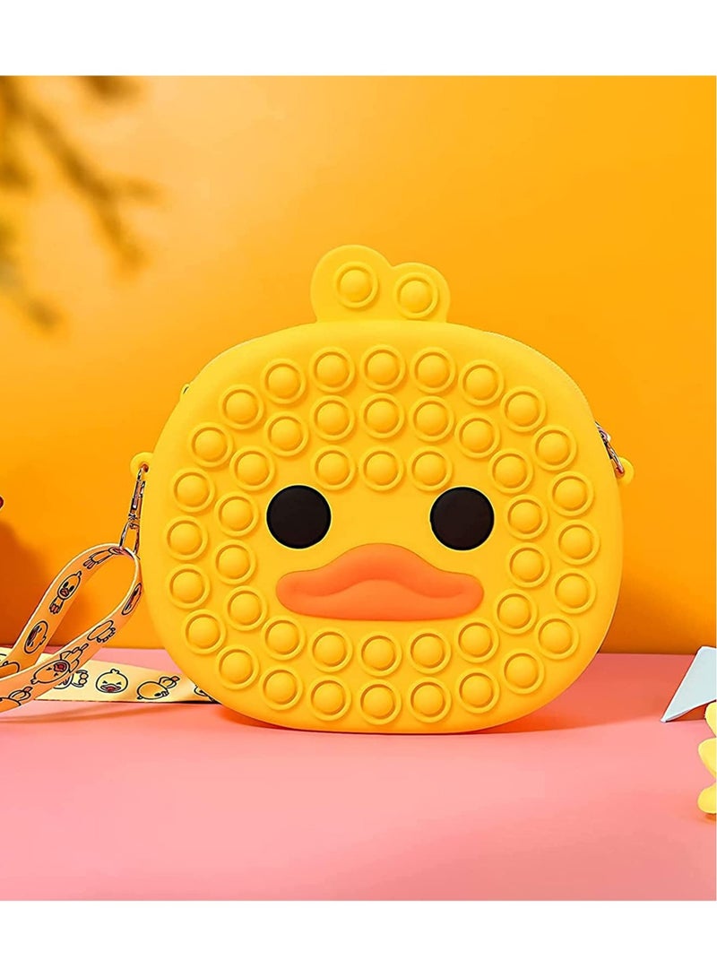 Prime by javaudan Prime Cute Bag Pops Fidget Toys Push It Bubble Stress Reliever Duck Simple Dimmer Anti stress Children Sensory Toys Backpack - Image 3